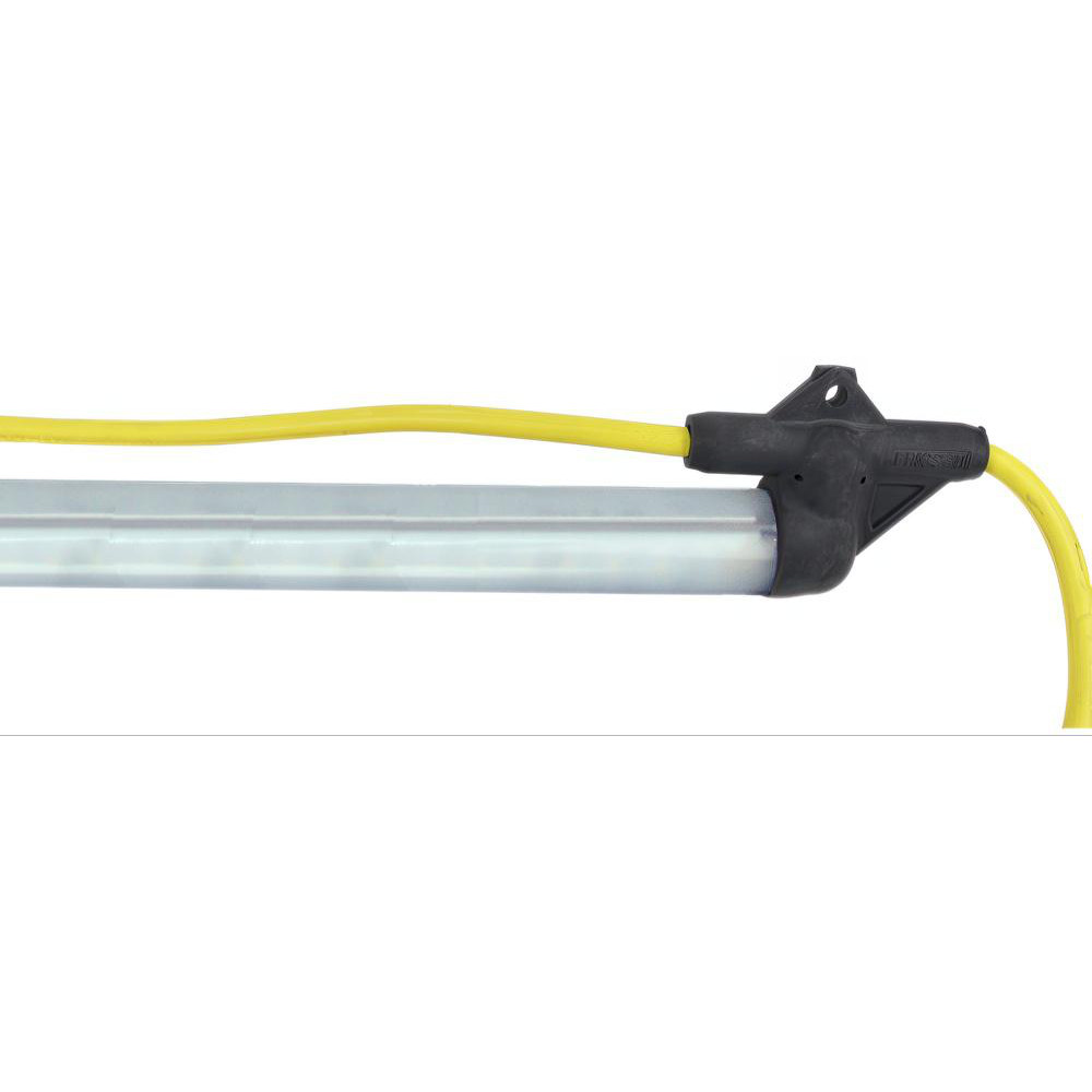 Ericson Mfg Temporary String Lights: Cord Length (Feet): 100; Guard Material: Plastic - 123100SJTWY-1L