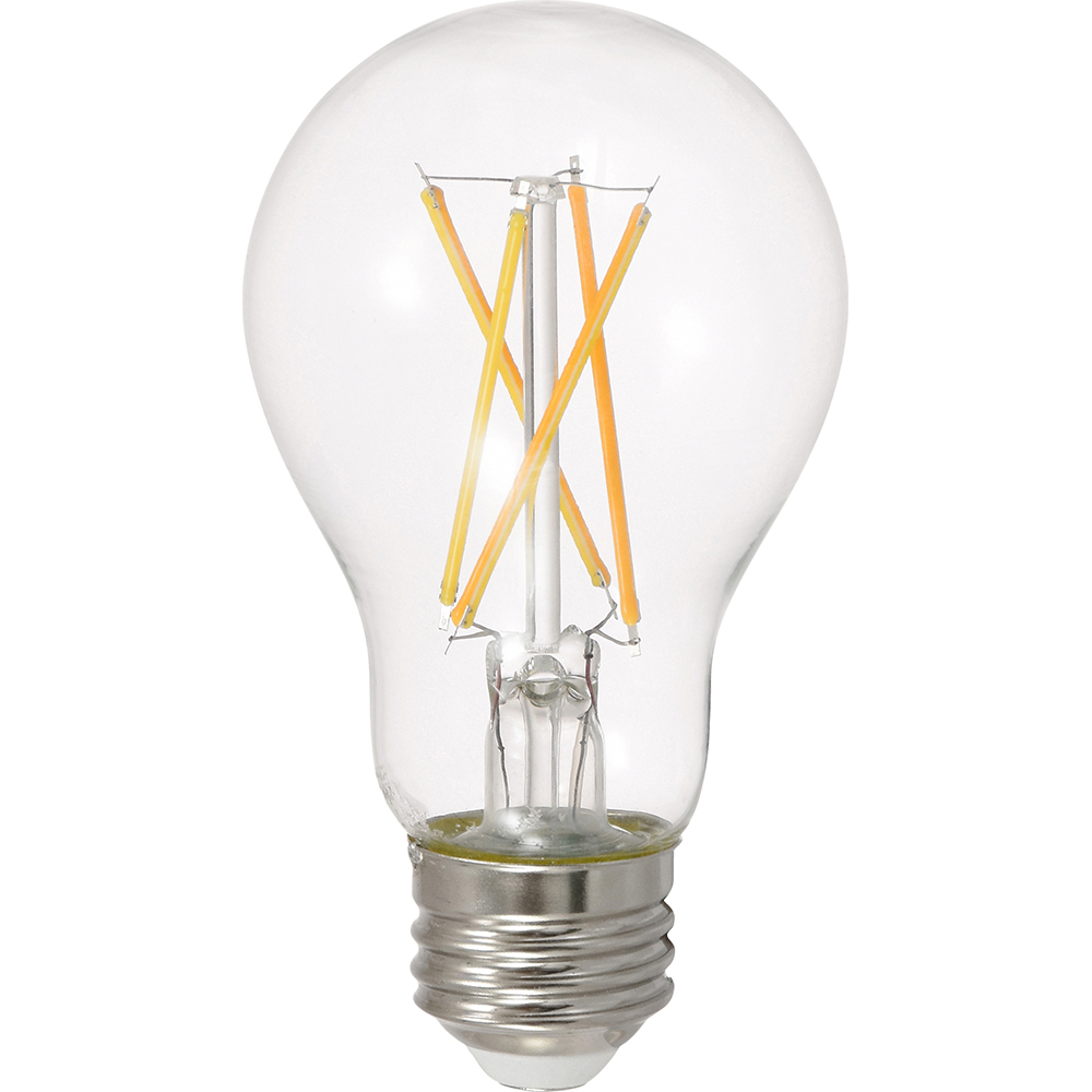 SYLVANIA LED Lamp: Commercial & Industrial, A19, 8.000W, Medium Screw Base - 40700