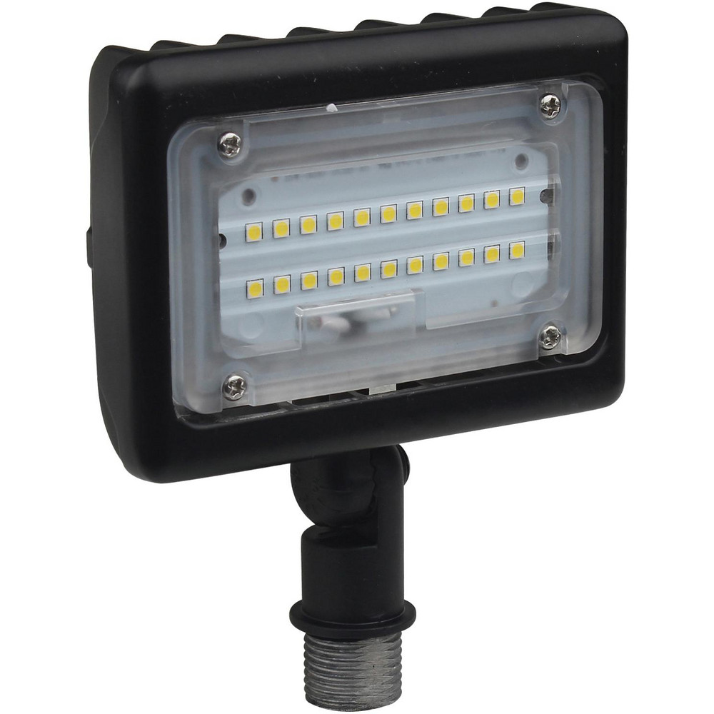 Commercial LED Floodlight Fixtures: Mounting Type: Knuckle; Housing Color: Bronze; Lumens: 3900; Housing Material: Aluminum; Lamp Type: LED - L30W3KFLKNCL4P