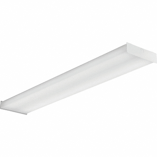 Cooper Lighting 2 Lamp, 4 Ft. Long, 32 Watt, Surface Mounted, Fluorescent Lamp Wraparound Light Fixture - APW-GPW232