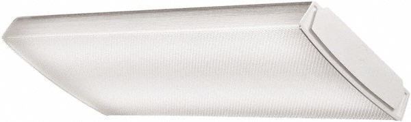 Cooper Lighting 2 Lamp, 4 Ft. Long, 32 Watt, Surface Mounted, Fluorescent Lamp Wraparound Light Fixture - APW-GPW232