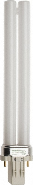 SYLVANIA Fluorescent Residential & Office Lamp: 13 Watts, CF13DS, 2-Pin Base - 21137