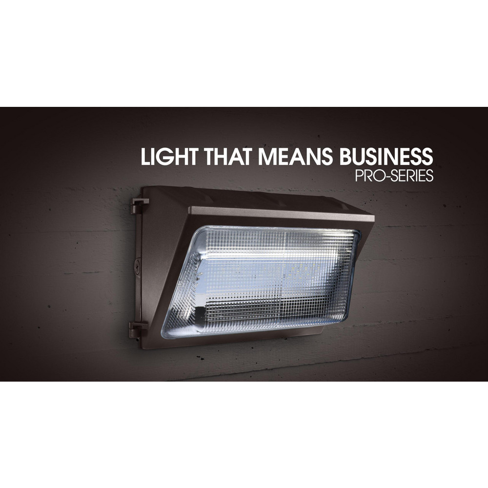 Feit Electric Wall Pack Light Fixtures: Lamp Technology: LED; Light Distribution Shape: Type I; Ip Rating: IP65; Voltage: 120.00 - S15CWPK/850/BZ/