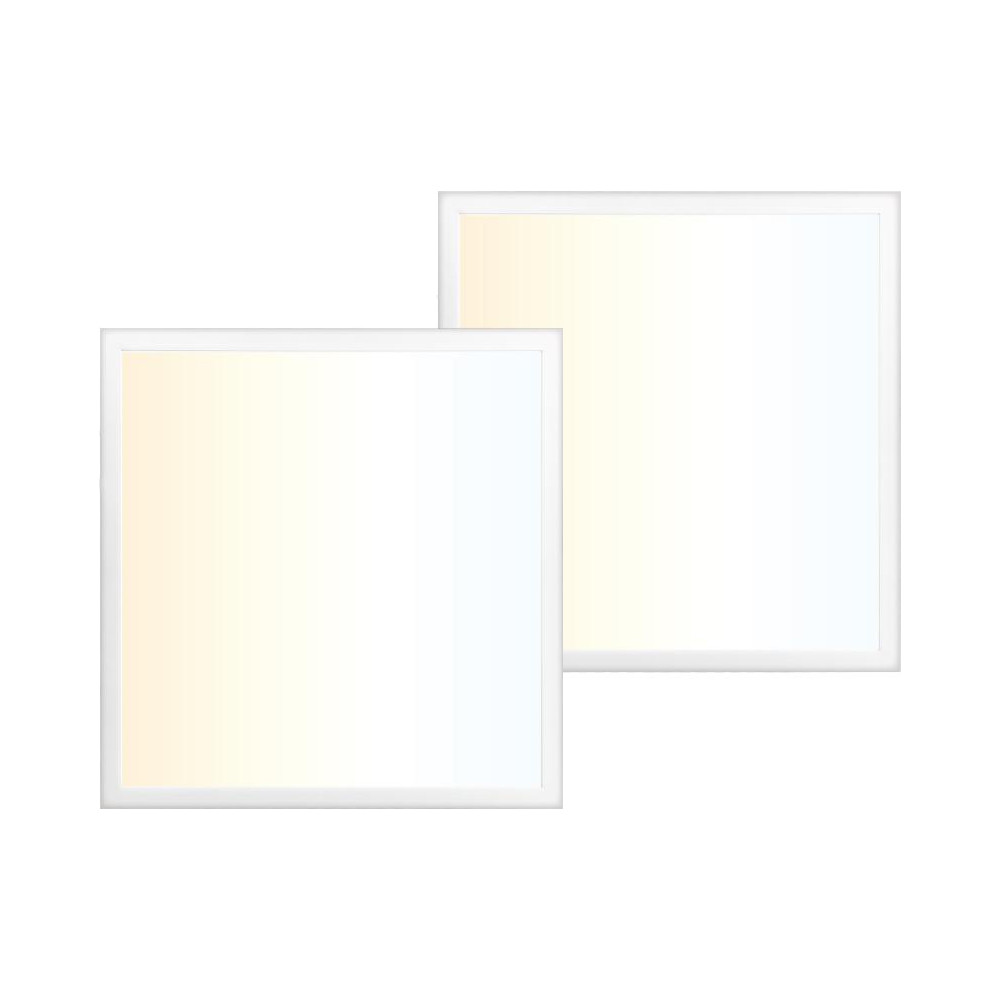 Euri Lighting 2 ft. x 4 ft. Panel Light LED Back-lit Panels / Dimmable / 30/40/50W / AC120 -277V / 3750/5000/6250 lm / 110° / 3500/4000/5000 K / 80 CRI / 125 lm/W / 0.9 pf / 1.2A / 50,000 Hrs. / Damp Rated/ UL / DLC / RoHs / PMMA / Silk Printing Lens / 5 Yrs. Limited Warranty / Value-Pack (Qty. 2) - EBPN2450W103SW2