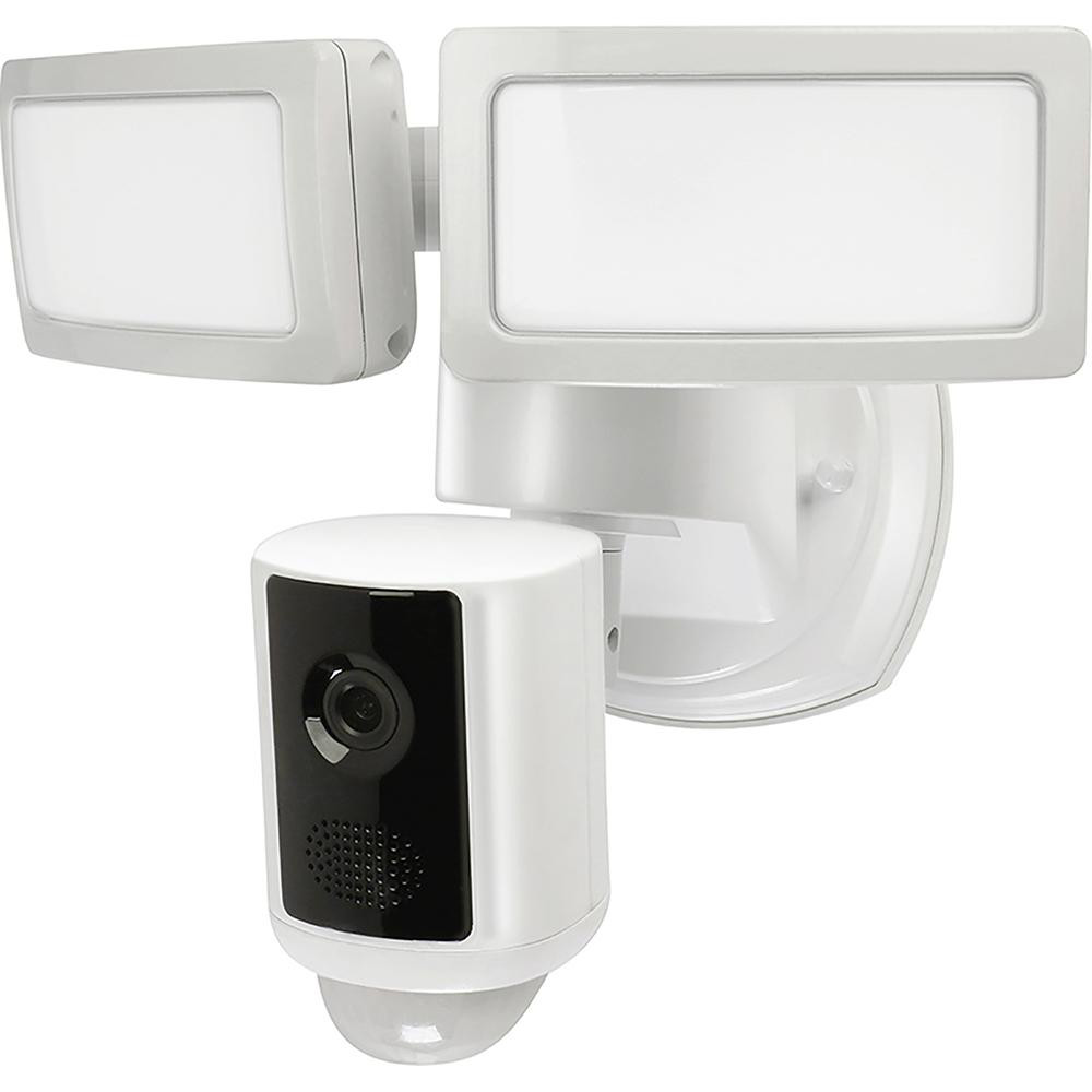 eLEDing Floodlight Fixtures: Mounting Type: Wall; Housing Color: White; Lumens: 1200; Housing Material: Polycarbonate; Lamp Type: Solar, LED - EE828WAI