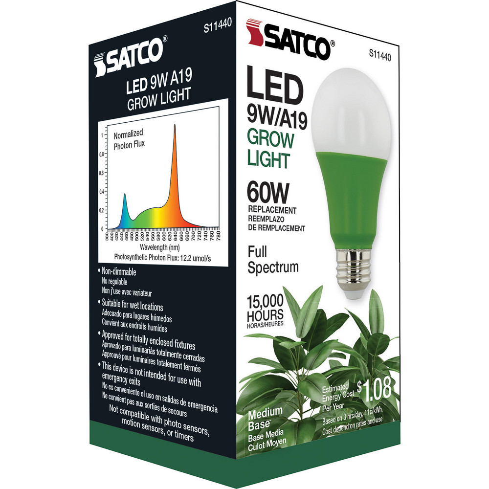 Value Collection LED Lamp: Commercial, Decorative, Industrial, Office & Residential, A19, 9.000W, Medium Screw Base - S11440