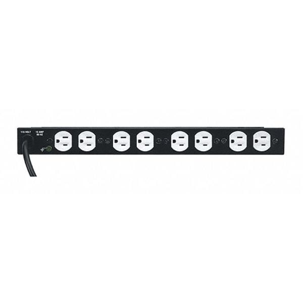 Middle Atlantic Rackmount Power, 8 Outlet, 15A, Basic Surge - PD-815R-PL