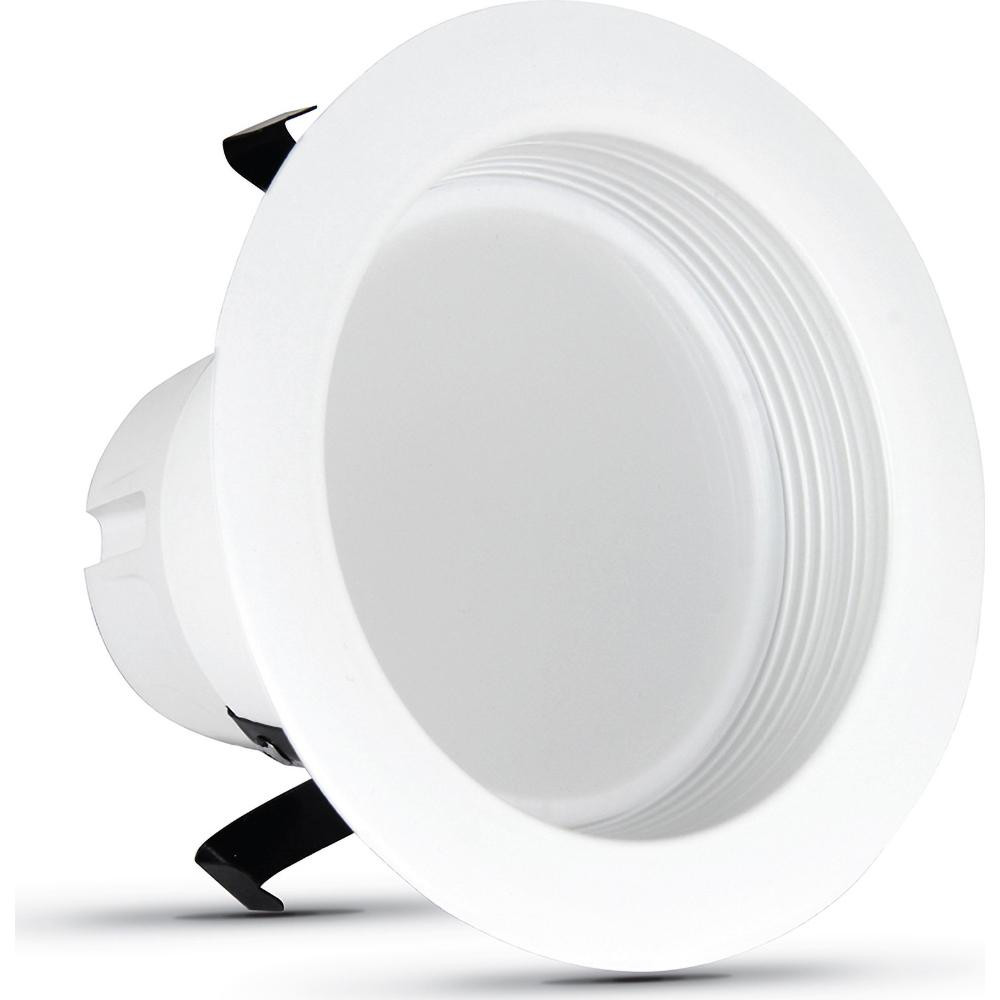 Feit Electric Downlights: Overall Width/Diameter (Decimal Inch): 5; Ceiling Type: Recessed Ceiling; Nominal Aperture Size: 3.3 in; Housing Type: Aluminum - LEDR4B/950CA/MP