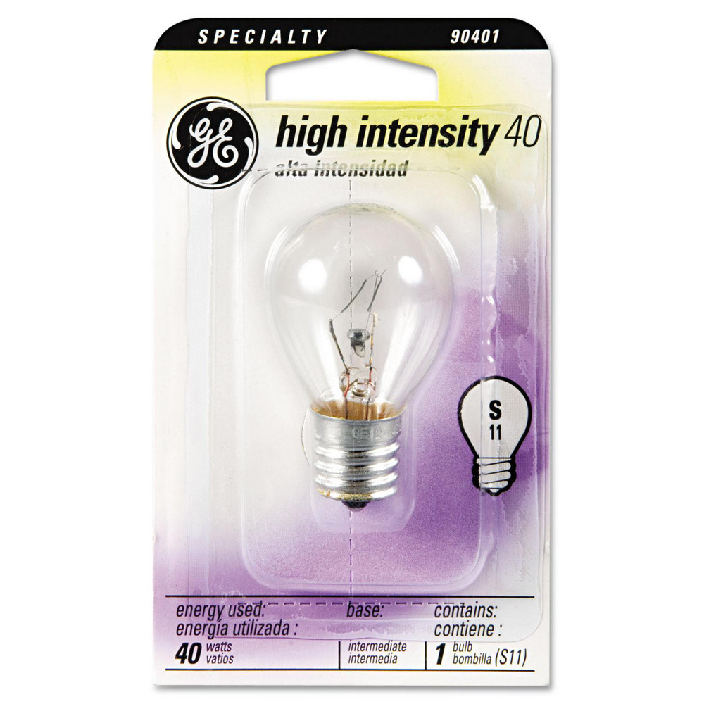 General Electric Incandescent Lamp:  Medium Screw Base,  S11 Lamp - GEL35156