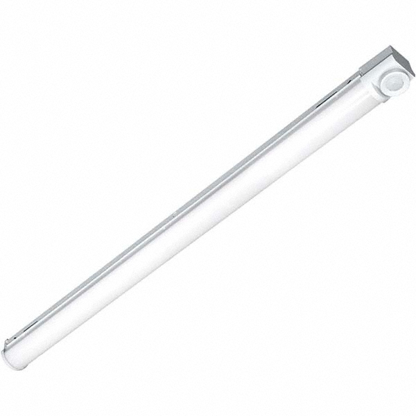 Hubbell Lighting Wraparound Light Fixtures; Lamp Type: LED; Mounting Type: Screw Mount; Number of Lamps Required: 0; Recommended Environment: Indoor; Overall Length (Feet): 4.00 ft; Overall Width: 8.3100 in; Overall Height: 2.8100 in; Lens Features: Frosted Prismatic; Lumens: 5700 lm; Housing Color: White - 93088140