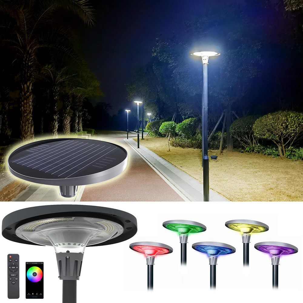 eLEDing Landscape Light Fixtures: Type of Fixture: Solar Post Light; Mounting Type: Coupler Mount; Lamp Type: LED; Housing Material: Aluminum - EE825W-RH18N