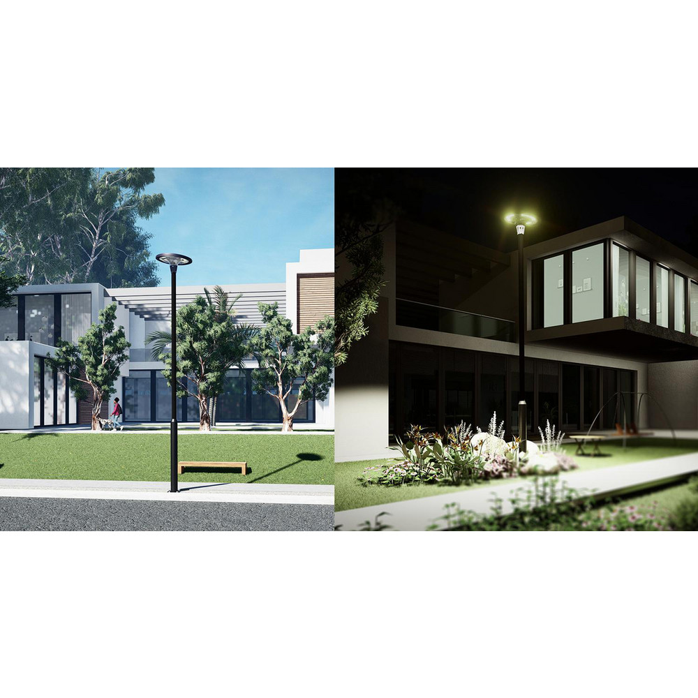 eLEDing Landscape Light Fixtures: Type of Fixture: Solar Post Light; Mounting Type: Coupler Mount; Lamp Type: LED; Housing Material: Aluminum - EE825W-RH18N