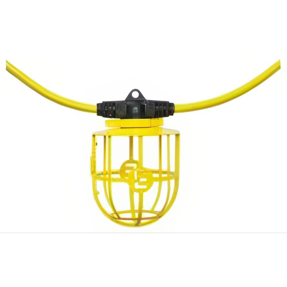 Hubbell Wiring Device-Kellems Temporary String Lights: Cord Length (Feet): 20; Guard Material: Plastic - HBL182S20LED