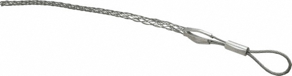 Klein Tools Wire Pulling Grips; Eye Type: Flexible Eye; Grip Design: Aggressive Jaw; Overall Length (Inch): 14 in; Maximum Compatible Cable Dia (Decimal Inch): 1.49; Minimum Compatible Cable Dia (Decimal Inch): 1.25; Maximum Load Capacity: 1060 lb; Breaking Strength: 1060 lb - KPL-125-1