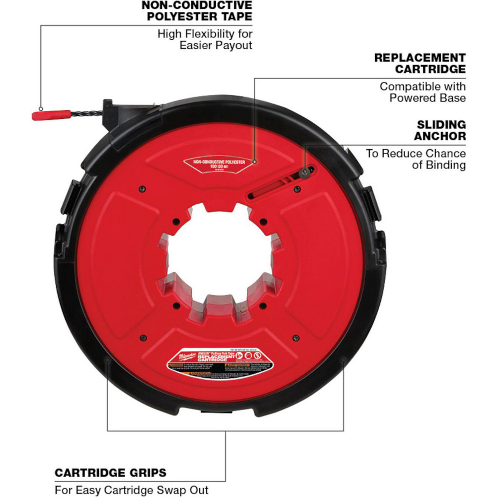 Milwaukee Tool Fish Tape Accessories: Accessory Type: Non-Conductive Tape; Number of Pieces: 1 - 48-44-5195