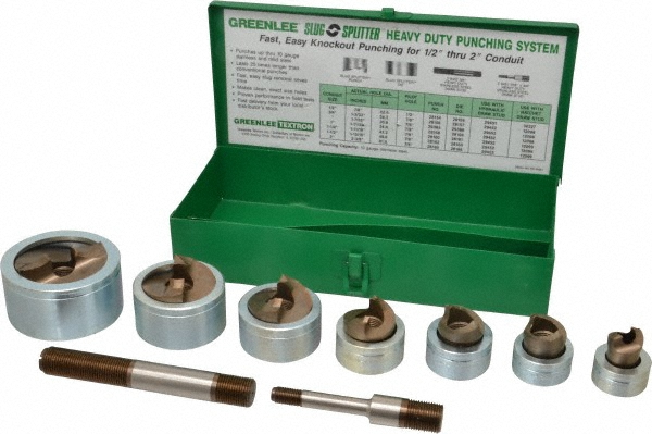 Milwaukee Tool 17 Piece, 1/2-2" Punch Hole Dia, Knockout Set - 49-16-2694