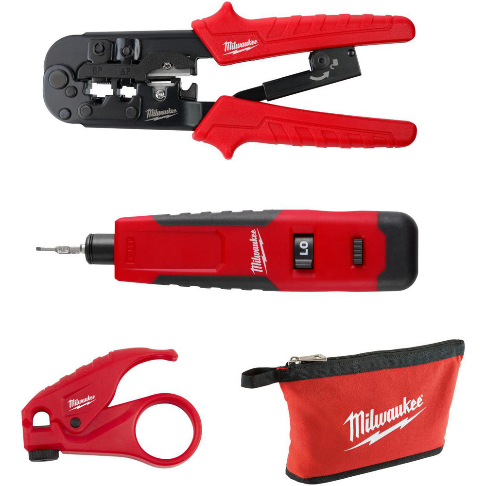 Klein Tools Cable Tools & Kit: 2 Pc, Pouch, Use with RJ11, RJ12 & FJ45 Jack - VDV500-820