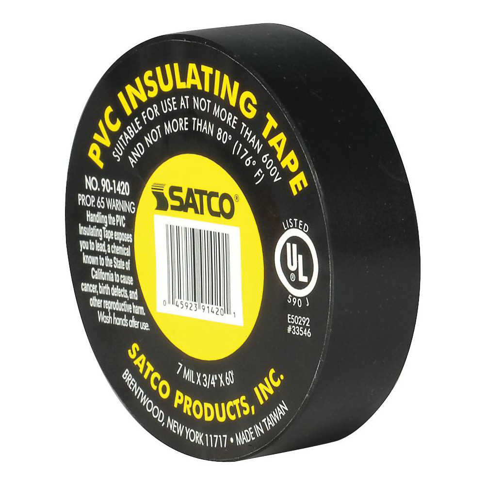 Value Collection Wire Wrapping & Unwrapping Accessories: Accessory Type: PVC Electrical Tape; For Use With: No More Than 600V; Maximum Compatible Wire Size (AWG): 1 - 90/1420