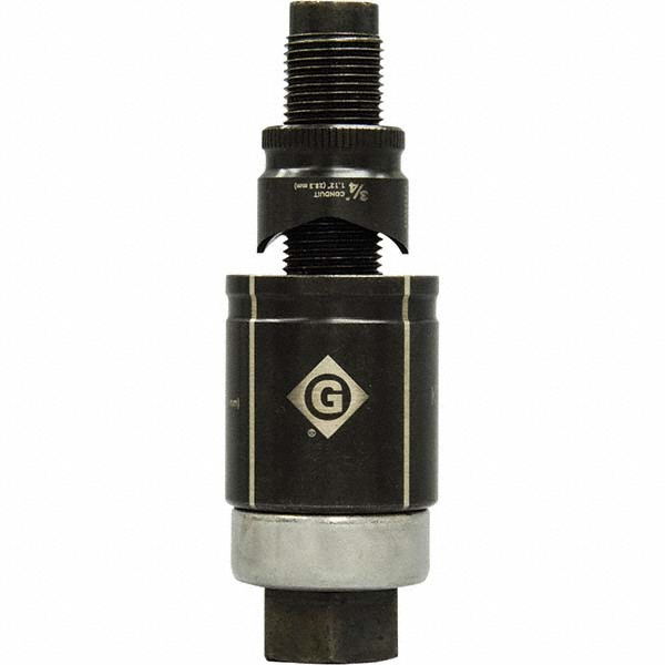 Greenlee Complete Punch Units; Punch Shape: Round; Punch Type: Knockout; Operating Method: Manual; Punch Hole Dia/Width: 1.1200 in; Punch Hole Dia (Decimal Inch): 1.1200; Punch Hole Width (Decimal Inch): 1.1200 in; Punch Material: Steel; Maximum Capacity Mild Steel (Gauge): 10; Includes: Punch - K2BB-3/4