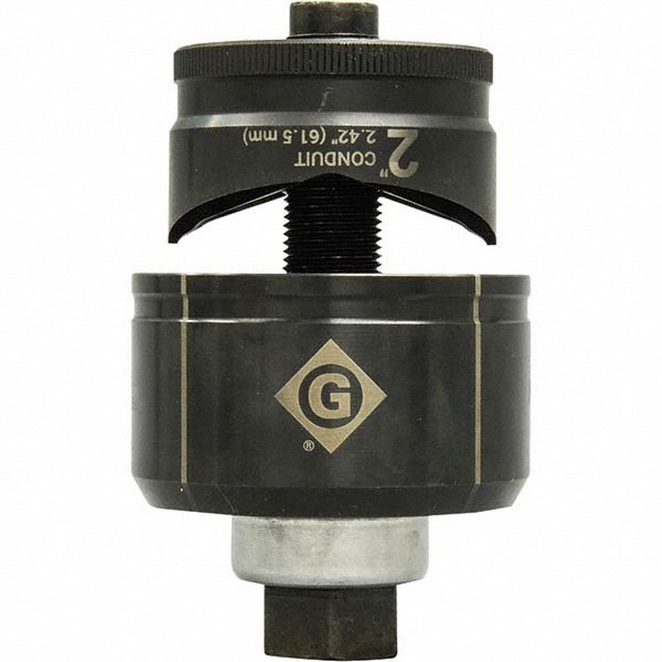 Greenlee Complete Punch Units; Punch Shape: Round; Punch Type: Knockout; Operating Method: Manual; Punch Hole Dia/Width: 1.1200 in; Punch Hole Dia (Decimal Inch): 1.1200; Punch Hole Width (Decimal Inch): 1.1200 in; Punch Material: Steel; Maximum Capacity Mild Steel (Gauge): 10; Includes: Punch - K2BB-3/4