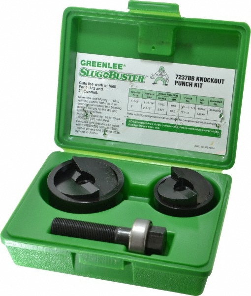 Milwaukee Tool 10 Piece, 2-1/2 to 4" Punch Hole Dia, Knockout Set - 49-16-2695