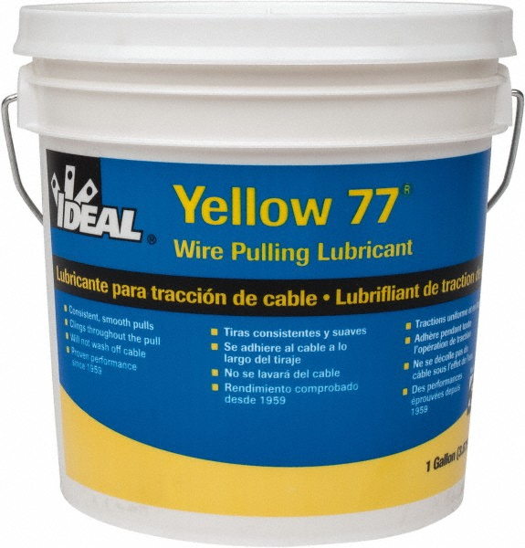 Ideal 5 Gallon Pail, Yellow Wire Pulling Lubricant Wax - 31-355