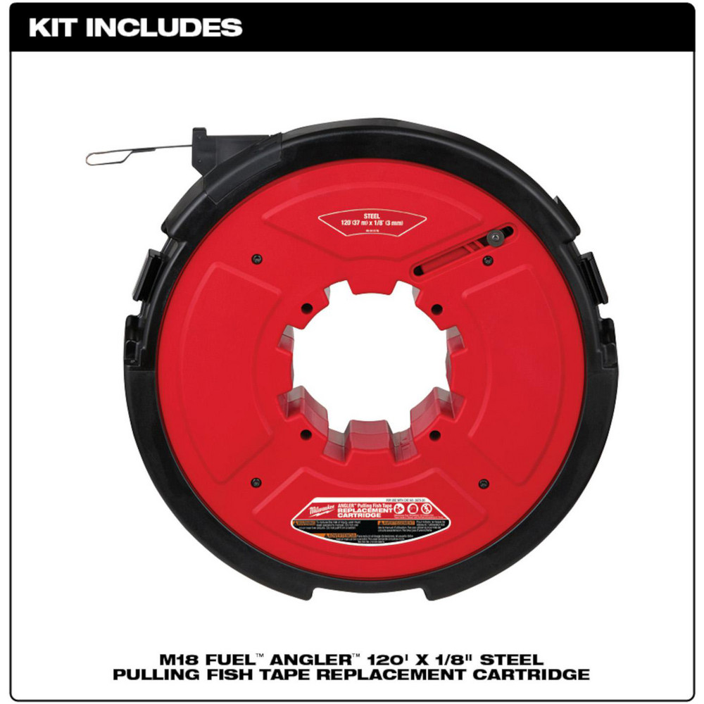 Milwaukee Tool Fish Tape Accessories: Accessory Type: Steel Tape; Number of Pieces: 1 - 48-44-5176