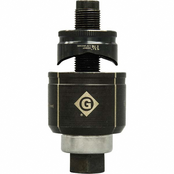 Greenlee Complete Punch Units; Punch Shape: Round; Punch Type: Knockout; Operating Method: Manual; Punch Hole Dia/Width: 74 mm; 2.9100 in; Punch Hole Dia (mm): 74; Punch Hole Dia (Decimal Inch): 2.9100; Punch Hole Width (Decimal Inch): 74 mm; 2.9100 in; Punch Material: Steel - K3BB-2-1/2