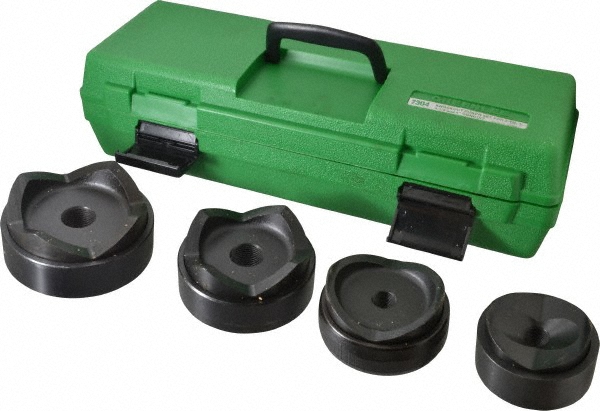 Greenlee 9 Piece, 4" Punch Hole Dia, Hydraulic Standard Punch Kit - 7304