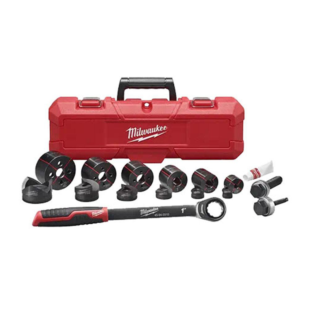 Greenlee 4 Piece, 1/2 to 2" Punch Hole Dia, Hydraulic Knockout Set - 7646