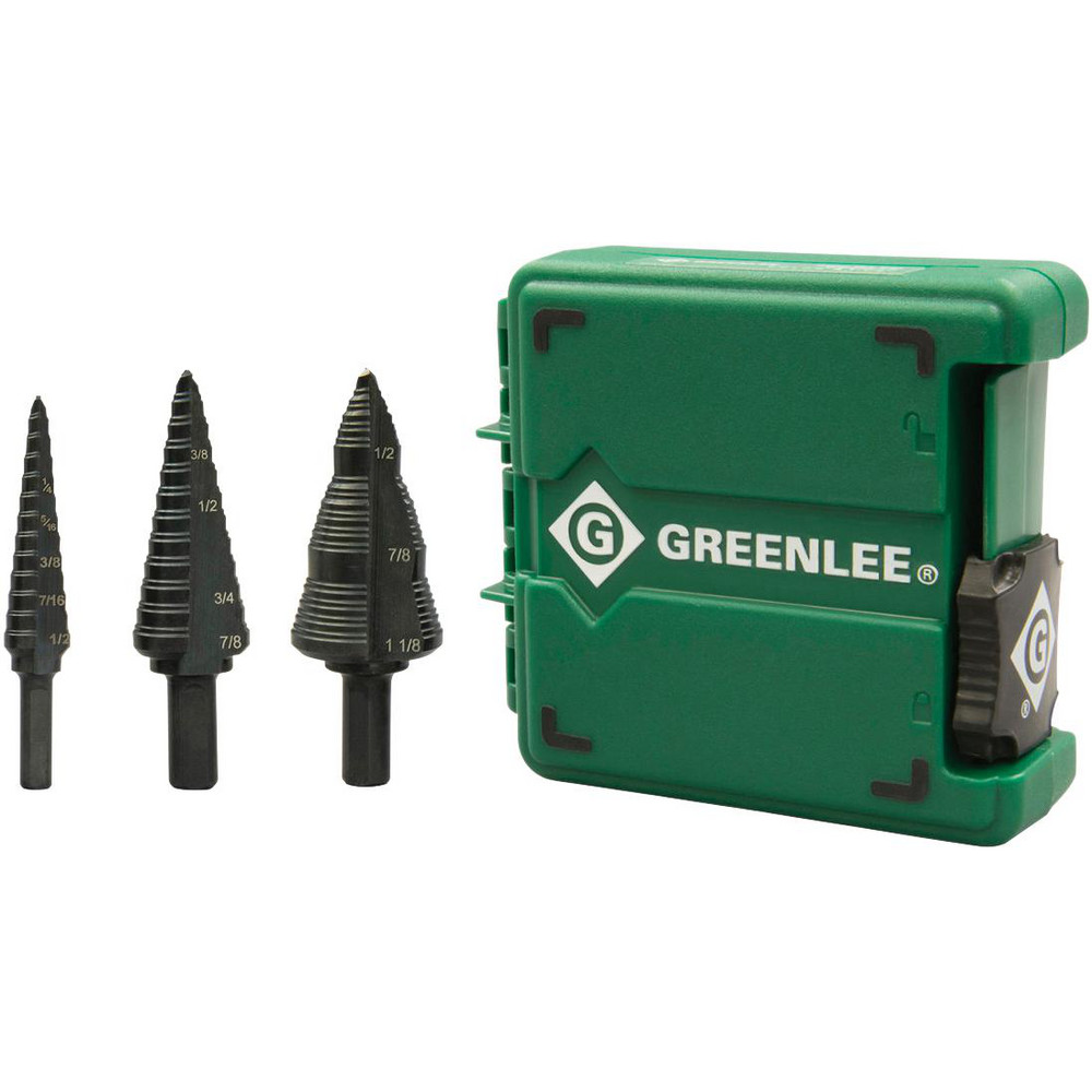 Greenlee 4 Piece, 1/2 to 2" Punch Hole Dia, Hydraulic Knockout Set - 7646