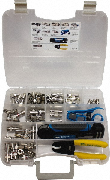 Ideal Cable Tools & Kit: Use on RG59 Cable, Use with Ideal F Compression Connector & Ideal RCA Compression Connector - 33-622