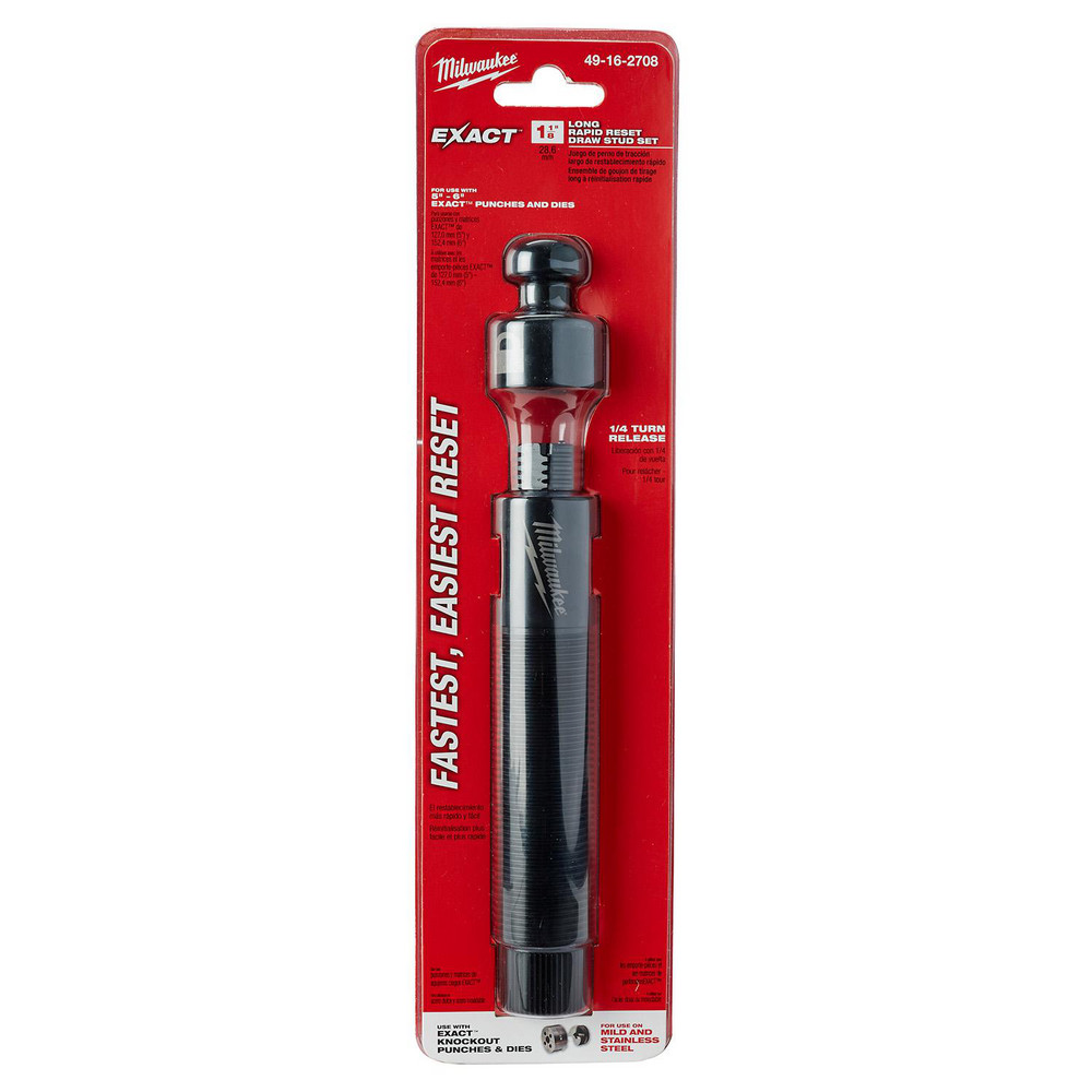 Milwaukee Tool Punch Dies, Centers & Parts: Component Type: Draw Stud; Product Shape: Round; Compatible Conduit Size: 1.125 in - 49-16-2708