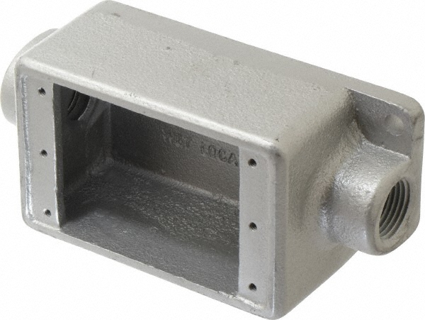 Thomas & Betts Electrical Device Box: Iron, Rectangle, 5.38" OAH, 2-3/4" OAW, 2" OAD, 1 Gang - FSC3-TB
