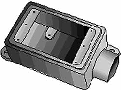 Thomas & Betts Electrical Device Box: Iron, Rectangle, 5.38" OAH, 2-3/4" OAW, 2" OAD, 1 Gang - FSC3-TB