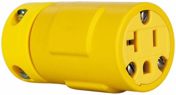 Value Collection Straight Blade Connector: Industrial, Non-NEMA, Yellow - 2909