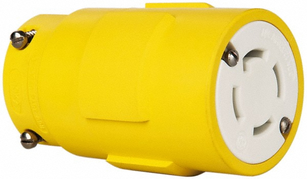 Value Collection Straight Blade Connector: Industrial, Non-NEMA, Yellow - 2909