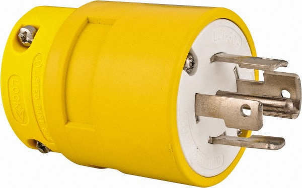 Value Collection Straight Blade Connector: Industrial, Non-NEMA, Yellow - 2909