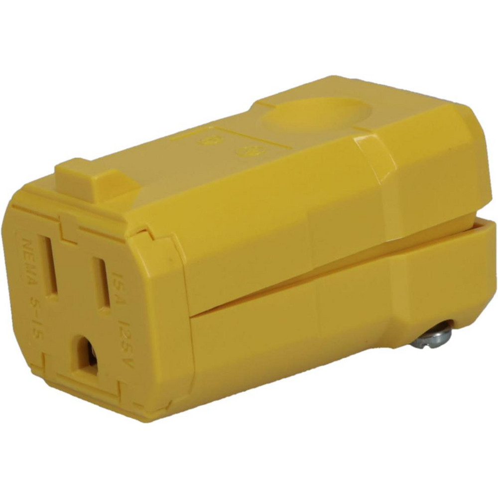 Value Collection Straight Blade Connector: Industrial, Non-NEMA, Yellow - 2909