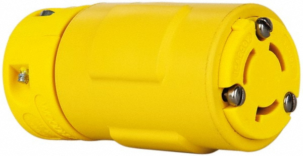 Value Collection Straight Blade Connector: Industrial, L6-15, 250VAC, Yellow - 2549