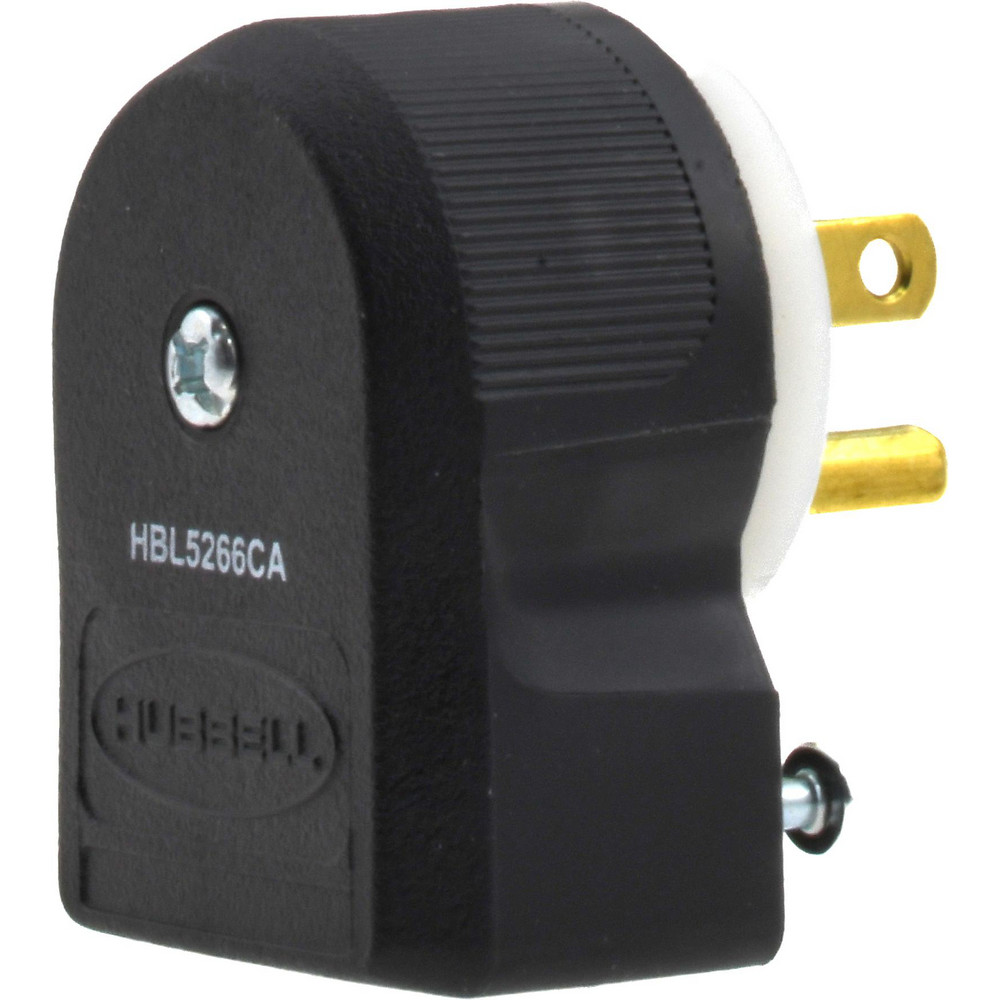 Hubbell Wiring Device-Kellems Straight Blade Adapter: Residential, 5-15R, 125VAC, Ivory - RT300I