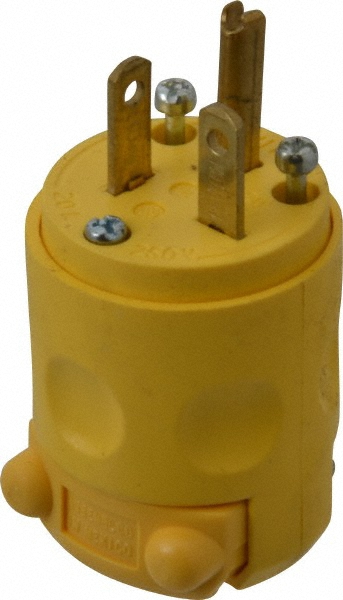 Hubbell Wiring Device-Kellems Straight Blade Adapter: Residential, 5-15R, 125VAC, Ivory - RT300I