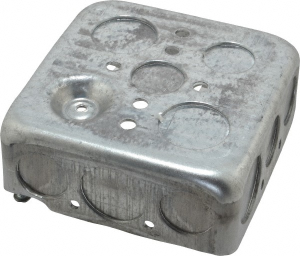 Thomas & Betts Electrical Ceiling Box: Steel, Octagon, 4" OAH, 4" OAW, 1-1/2" OAD - 54151-1/2 3/4