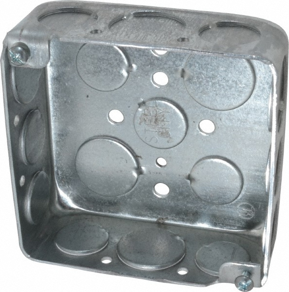 Cooper Crouse-Hinds Electrical Wall Box: Steel, Rectangle, 4-1/2" OAH, 8-5/8" OAW, 1-5/8" OAD, 3 Gangs - TP630