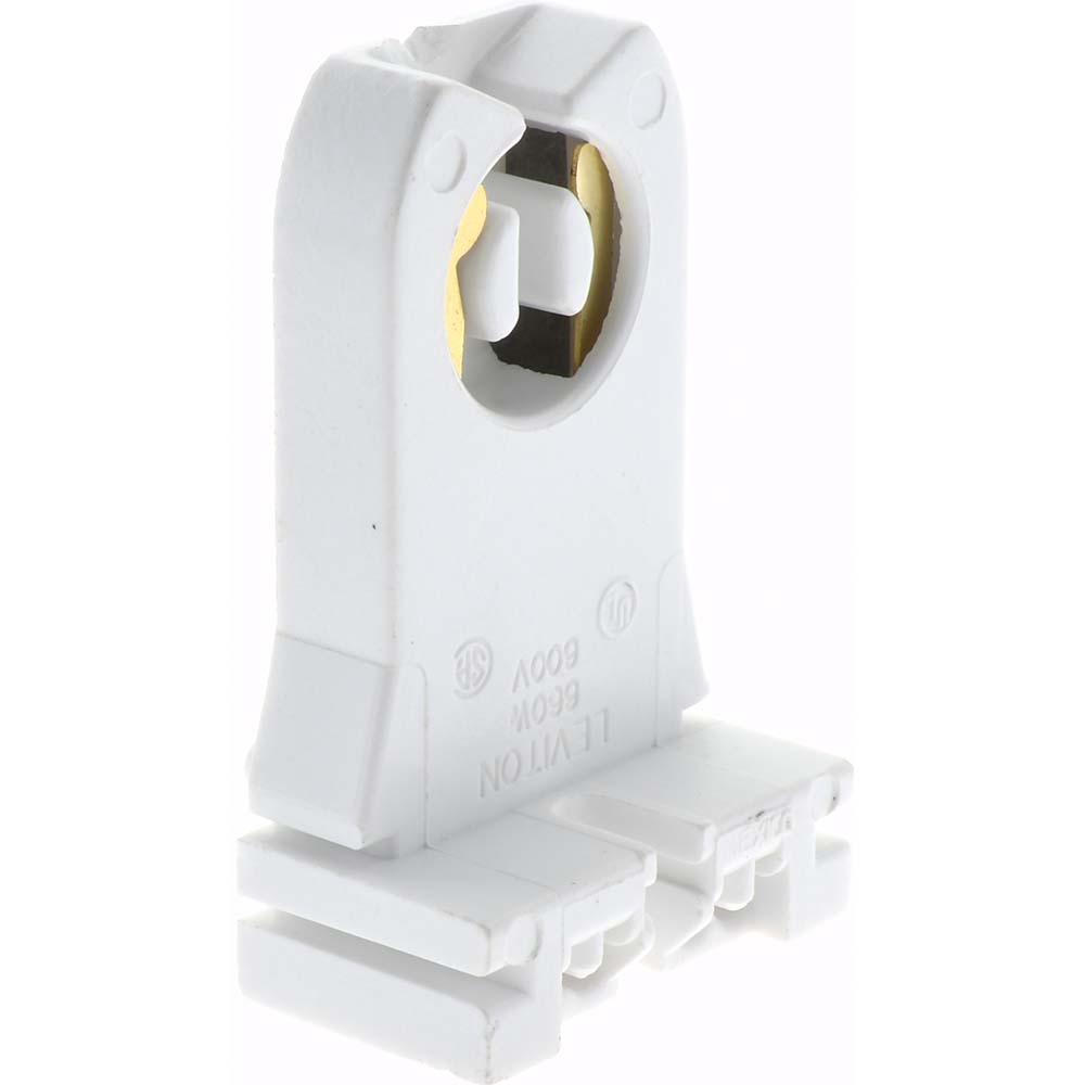 Leviton Locking Inlet: Plug, Industrial, L8-20P, 480V, Black & White - 2341