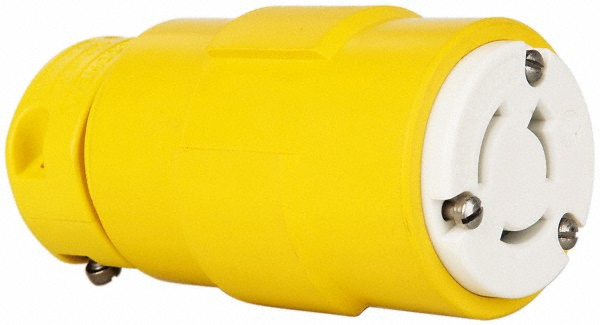 Value Collection Straight Blade Connector: Industrial, Non-NEMA, Yellow - 2708