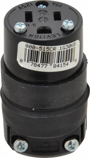 Value Collection Straight Blade Connector: Industrial, Non-NEMA, Yellow - 2708