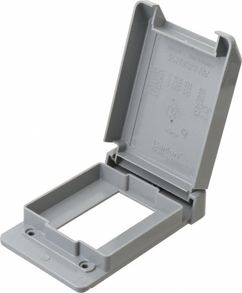 Thomas & Betts GFCI Receptacle Electrical Box Cover: Aluminum - CFSR-G
