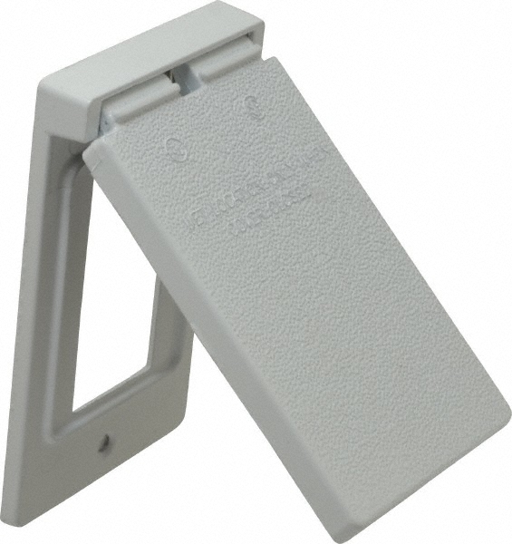 Thomas & Betts GFCI Receptacle Electrical Box Cover: Aluminum - CFSR-G