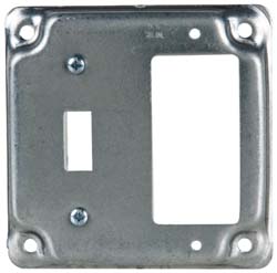 Thomas & Betts GFCI Receptacle Electrical Box Cover: Aluminum - CFSR-G